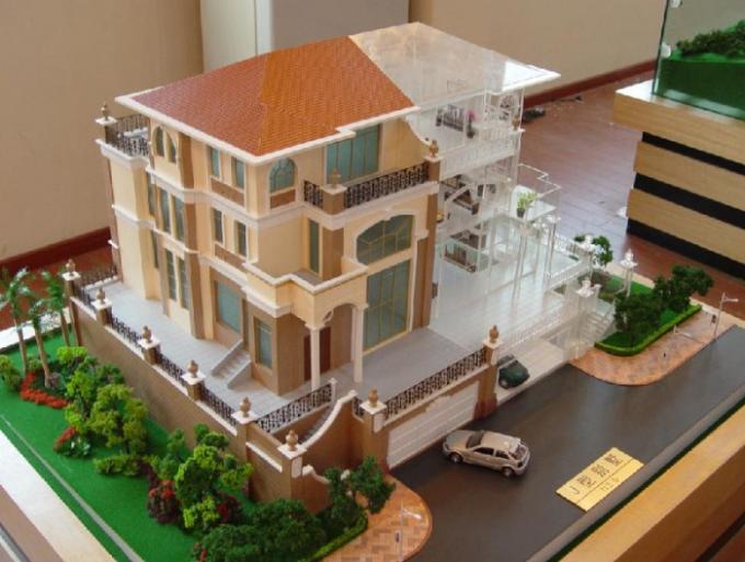Commerciële de Bouw Miniatuur Architecturale Modellen met Verlichtingssysteem