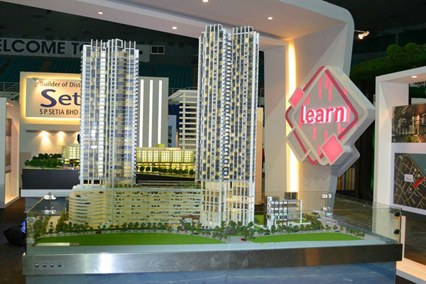 Commerciële de Bouw Miniatuur Architecturale Modellen met Verlichtingssysteem