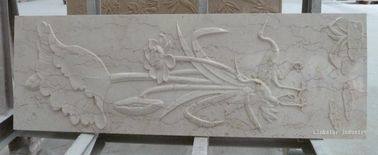 Het natuurlijke beige marmeren 3d muur met panelen bekleden