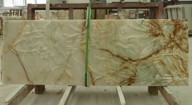 Het natuurlijke onyx 3d decoratieve muur met panelen bekleden