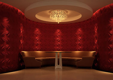 Vochtbestendige 3D Decoratieve de Muurcomités van de installatievezel/3D Muurraad voor Hotel of Huishouden