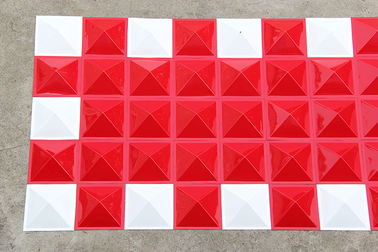 Maak de Openlucht de Comités van de Bekledings 3D Geweven Muur Aangepaste Achtergrond van de Embleem 3D Muur vuurvast