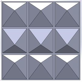 Multi de Comités van de het Decor 3D Muur van de Kleuren Acrylmuur Decoratief Vochtbestendig en Milieuvriendelijk Behang